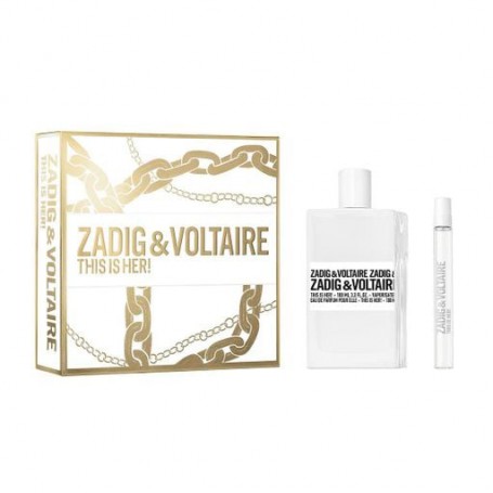 Парфюмированный набор женский Zadig & Voltaire This Is Her! (парфюмированная вода, 10 мл + парфюмированная вода, 100 мл)