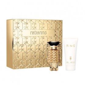 Парфюмированный набор женский Paco Rabanne Fame Intense (парфюмированная вода, 50 мл + лосьон для тела, 75 мл)