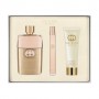Парфюмированный набор женский Gucci Guilty (лосьон для тела, 50 мл + парфюмированная вода, 90 мл + парфюмированная вода, 10 мл)