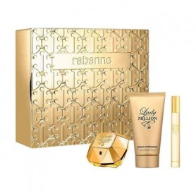 Парфюмированный набор Paco Rabanne Lady Million женский (парфюмированная вода, 80 мл + парфюмированная вода, 10 мл + лосьон для 