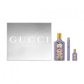 Парфюмированный набор женский Gucci Flora Gorgeous Magnolia (парфюмированная вода, 100 мл + парфюмированная вода, 10 мл + парфюм