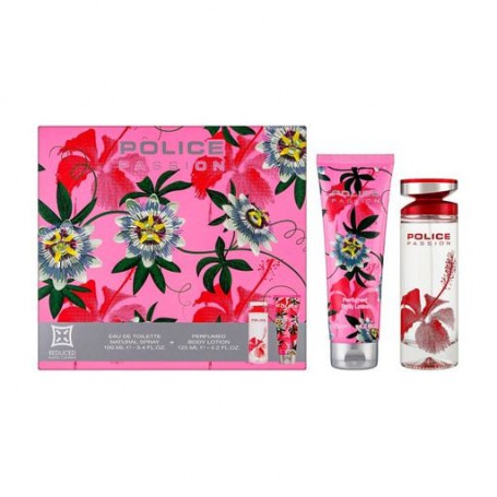 Парфюмированный набор женский Police Passion (туалетная вода, 100 мл + лосьон, 125 мл)