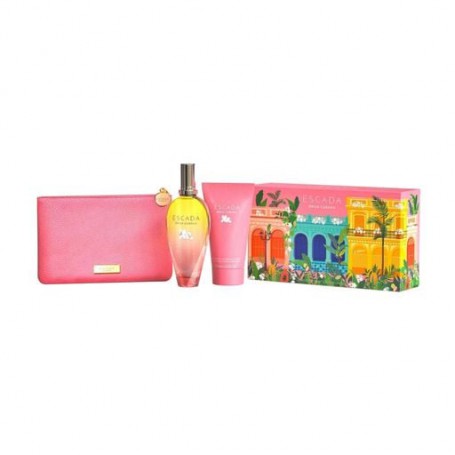 Парфюмированный набор женский Escada Brisa Cubana (туалетная вода, 100 мл + лосьон для тела, 150 мл + косметичка)