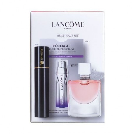 Парфюмированный набор женский Lancome Must-Have Set (парфюмированная вода, 4 мл + тушь для ресниц, 2 мл + сыворотка для лица, 3 
