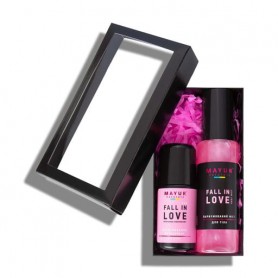 Набор для уходу за телом Mayur Fall In Love (парфюмированный дезодорант, 50 мл + мист для тела с шиммером, 100 мл)