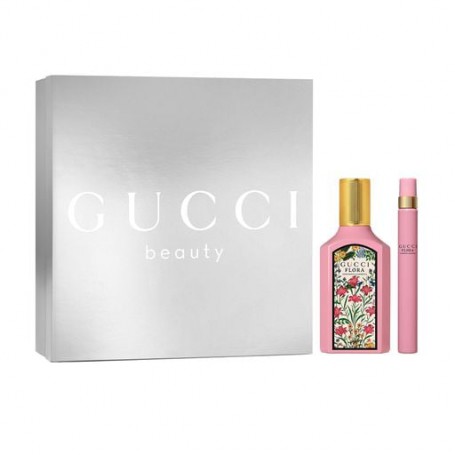 Парфюмированный женский набор Gucci Flora Gorgeous Gardenia (парфюмированная вода, 50 мл + парфюмированная вода, 10 мл)
