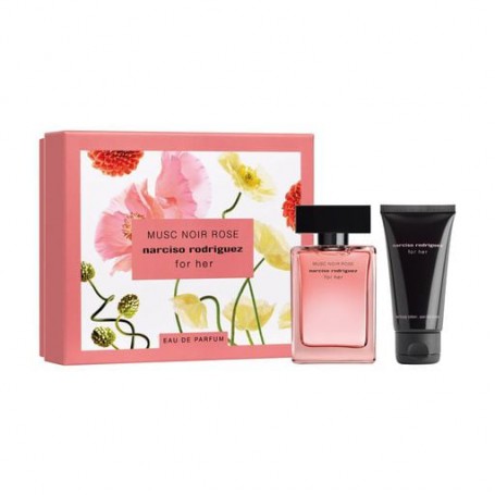 Парфюмированный набор женский Narciso Rodriguez Musc Noir Rose For Her (парфюмированная вода, 50 мл + лосьон для тела, 50 мл)