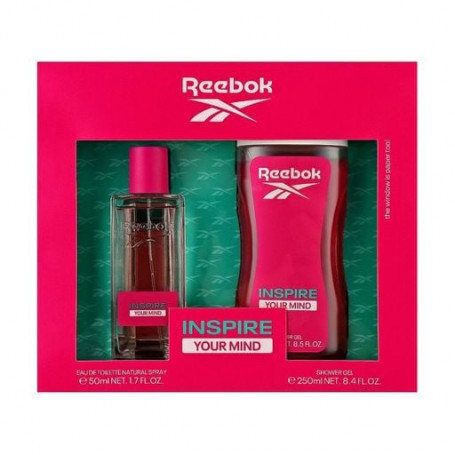 Парфюмированный набор женский Reebok Inspire Your Mind For Her (туалетная вода, 50 мл + гель для душа, 250 мл)