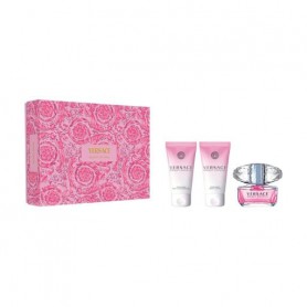 Парфюмированный набор Versace Bright Crystal женский (туалетная вода, 50 мл + лосьон для тела, 50 мл + гель для душа, 50 мл)