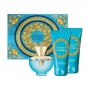 Парфумований набір жіночий Versace Dylan Turquoise Pour Femme (туалетна вода, 50 мл + лосьйон для тіла, 50 мл + гель для душу, 5