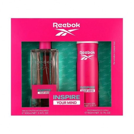 Парфюмированный набор женский Reebok Inspire Your Mind For Her (туалетная вода, 100 мл + дезодорант-спрей, 150 мл)