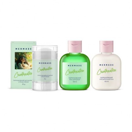 Парфюмированный набор Mermade Countrycation женский (гель для душа, 100 мл + лосьон для тела, 100 мл + дезодорант, 75 г)