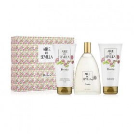 Парфюмированный набор женский Instituto Espanol Aire De Sevilla Peonia (туалетная вода, 150 мл + крем для тела, 150 мл + гель дл