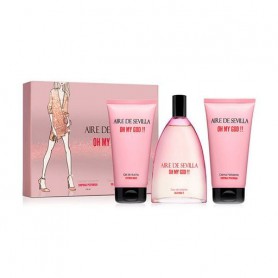 Парфюмированный набор женский Instituto Espanol Aire De Sevilla Oh My God!! (туалетная вода, 150 мл + крем для тела, 150 мл + ге