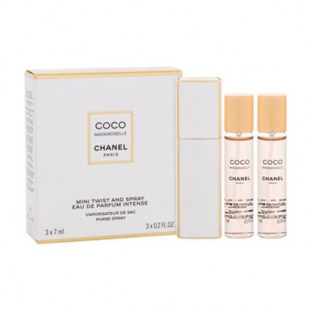 Парфюмированный набор женский Chanel Coco Mademoiselle Intense Giftset Purse (парфюмированная вода, 2*7 мл + рефил, 7 мл)