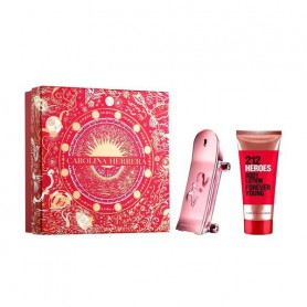 Парфюмированный набор женский Carolina Herrera 212 Heroes Forever Young (парфюмированная вода, 80 мл + крем для тела, 100 мл)