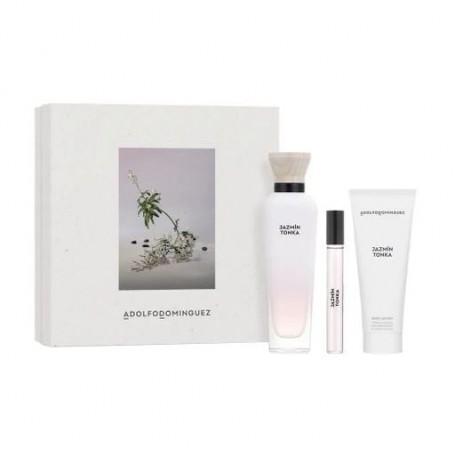 Парфюмированный набор женский Adolfo Dominguez Jazmin Tonka (парфюмированная вода, 120 мл + лосьон для тела, 75 мл + парфюмирова