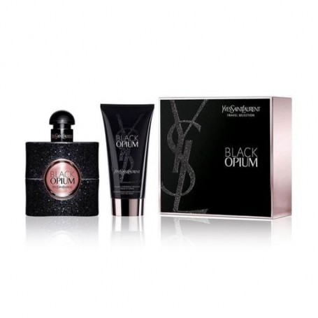 Парфюмированный набор женский Yves Saint Laurent Black Opium (парфюмированная вода 30 мл + лосьон для тела, 50 мл)