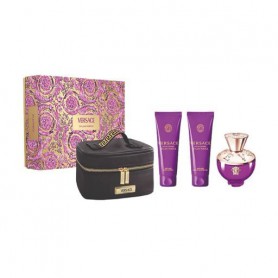 Парфюмированный набор женский Versace Pour Femme Dylan Purple (парфюмированная вода, 100 мл + гель для душа, 100 мл + лосьон для