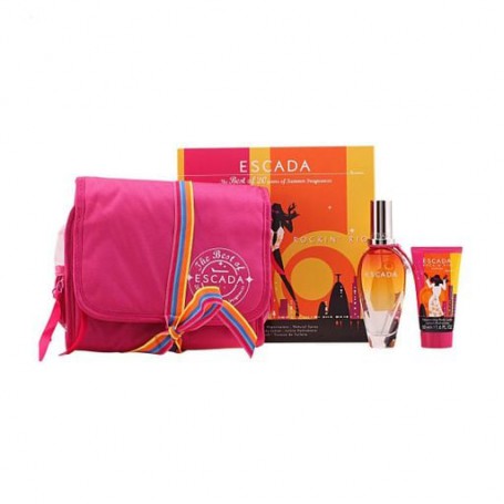 Парфюмированный набор женский Escada Rockin' Rio Set (туалетная вода, 50 мл + лосьон для тела, 50 мл + косметичка, 1 шт)