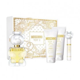 Парфюмированный набор женский Moschino Toy 2 (парфюмированная вода, 100 мл + 10 мл + лосьон для тела, 100 мл + гель для душа, 10