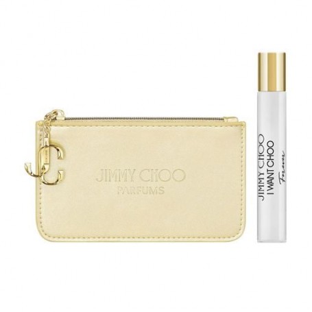 Парфюмированный набор женский Jimmy Choo I Want Choo Forever (парфюмированная вода, 7.5 мл + косметичка, 1 шт)