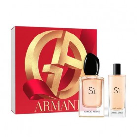 Парфюмированный набор женский Giorgio Armani Si (парфюмированная вода, 50 мл + парфюмированная вода, 15 мл)