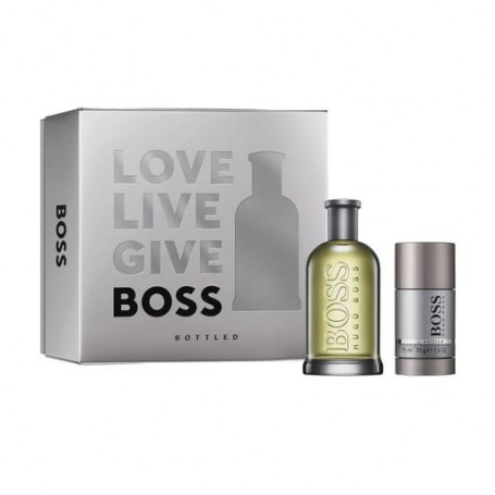 Парфюмированный набор мужской Hugo Boss Boss Bottled (туалетная вода, 200 мл + дезодорант-стик, 75 мл)