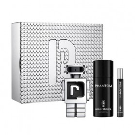 Парфюмированный набор мужской Paco Rabanne Phantom (туалетная вода, 100 мл + дезодорант, 150 мл + туалетная вода, 10 мл)