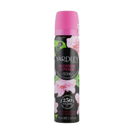 Парфюмированный дезодорант-спрей Yardley Blossom & Peach женский, 75 мл