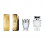 Парфюмированный набор мужской Paco Rabanne (Phantom, 5 мл + Invictus, 5 мл + 1 million Elixir Parfum Intense, 5 мл + 1 million, 