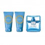 Парфюмированный набор Versace Man Eau Fraiche чоловічий (туалетная вода, 50 мл + гель для душу, 50 мл + бальзам после бритья, 50