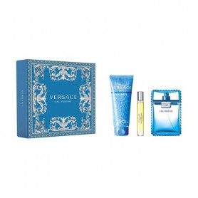 Парфюмированный набор мужской Versace Eau Fraiche (туалетная вода, 100 мл + туалетная вода, 10 мл + гель для душа, 150 мл)