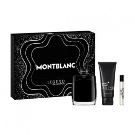 Парфюмированный набор мужской Montblanc Legend (парфюмированная вода, 100 мл + гель для душа, 100 мл + парфюмированная вода, 7.5