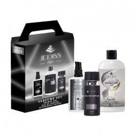 Парфюмированный набор мужской Jediss 205 (гель для душа, 200 мл + парфюмированная вода, 50 мл + лосьон после бритья, 100 мл)