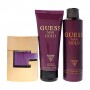 Парфюмированный набор мужской Guess Man Gold (туалетная вода, 75 мл + дезодорант, 226 мл + гель для душа, 200 мл)