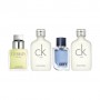 Парфюмированный набор мужской Calvin Klein (CK One, 2*10 мл + Defy, 5 мл + Eternity, 10 мл)