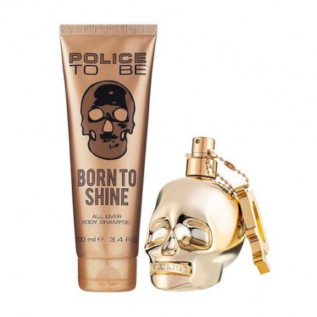 Парфюмированный набор мужской Police To Be Born To Shine For Men (туалетная вода, 75 мл + шампунь-гель для душа, 100 мл)
