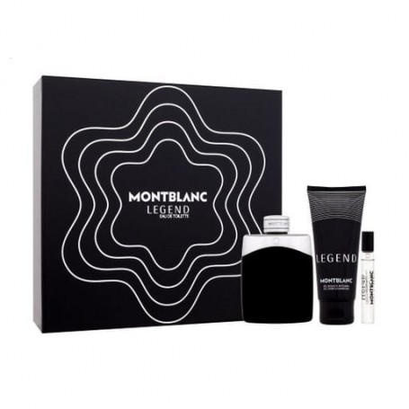 Парфюмированный набор мужской Montblanc Legend (туалетная вода, 100 мл + туалетная вода, 7.5 мл + гель для душа, 100 мл)