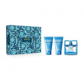 Парфюмированный набор мужской Versace Man Eau Fraiche (бальзам после бритья, 50 мл + туалетная вода, 50 мл + гель для душа, 50 м