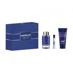 Парфюмированный набор мужской Montblanc Explorer Ultra Blue (парфюмированная вода, 100 мл + гель для душа, 100 мл + парфюмирован