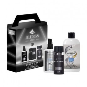 Парфюмированный набор мужской Jediss 208 (гель для душа, 200 мл + парфюмированная вода, 50 мл + лосьон после бритья, 100 мл)