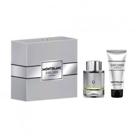 Парфюмированный набор мужской Montblanc Explorer Platinum (парфюмированная вода, 60 мл + гель для душа, 100 мл)