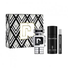 Парфюмированный набор мужской Paco Rabanne Phantom Giftset (туалетная вода, 100 мл + туалетная вода, 10 мл + дезодорант-спрей, 1
