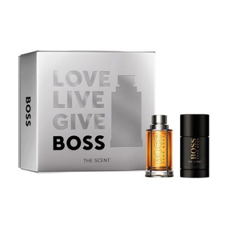 Парфюмированный набор мужской Hugo Boss The Scent For Him Set (туалетная вода, 50 мл + дезодорант-стик, 75 мл)