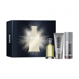 Парфюмированный набор мужской Hugo Boss Boss Bottled (туалетная вода, 100 мл + гель для душа, 100 мл + дезодорант-спрей, 150 мл)