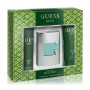 Парфюмированный набор мужской Guess Green (туалетная вода, 75 мл + гель для душа, 200 мл + спрей для тела, 226 мл)