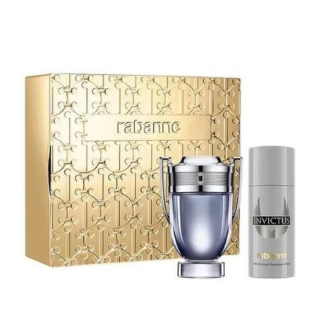 Парфюмированный набор мужской Paco Rabanne Invictus Set (туалетная вода, 100 мл + дезодорант-спрей, 150 мл)