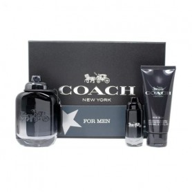 Парфюмированный набор мужской Coach For Men (туалетная вода, 100 мл + туалетная вода, 15 мл + гель для душа, 100 мл)