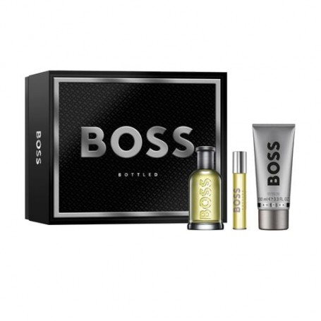 Парфюмированный набор мужской Hugo Boss Boss Bottled (парфюмированная вода, 100 мл + парфюмированная вода, 10 мл + гель для душа